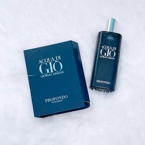 Giorgio Armani Acqua Di Gio Profondo Cologne Travel Size and Sample 15ml/0.5oz